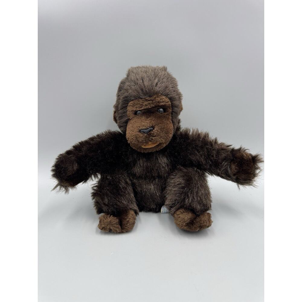Vintage 1983 Dakin Gorilla Ape Monkey Plush 8 Inch Brown Stuffed Animal Toy